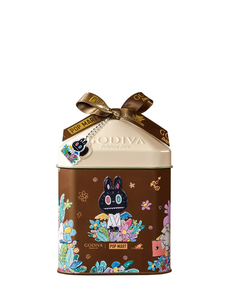 Godiva LABUBU dark chocolate ganache tin 78g, UK version
