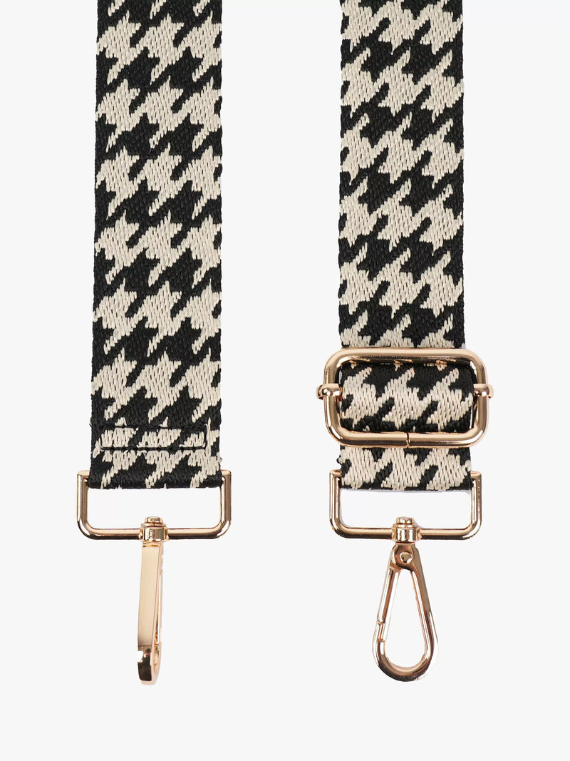 Apatchy London houndstooth strap black stone, imported from the UK