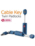Go Travel TSA cable padlock pack of 2 - British product