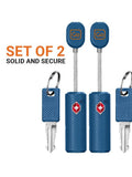 Go Travel TSA cable padlock pack of 2 - British product
