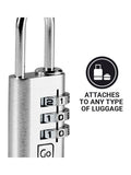 Go Travel combination padlock pack of 2, imported from the UK
