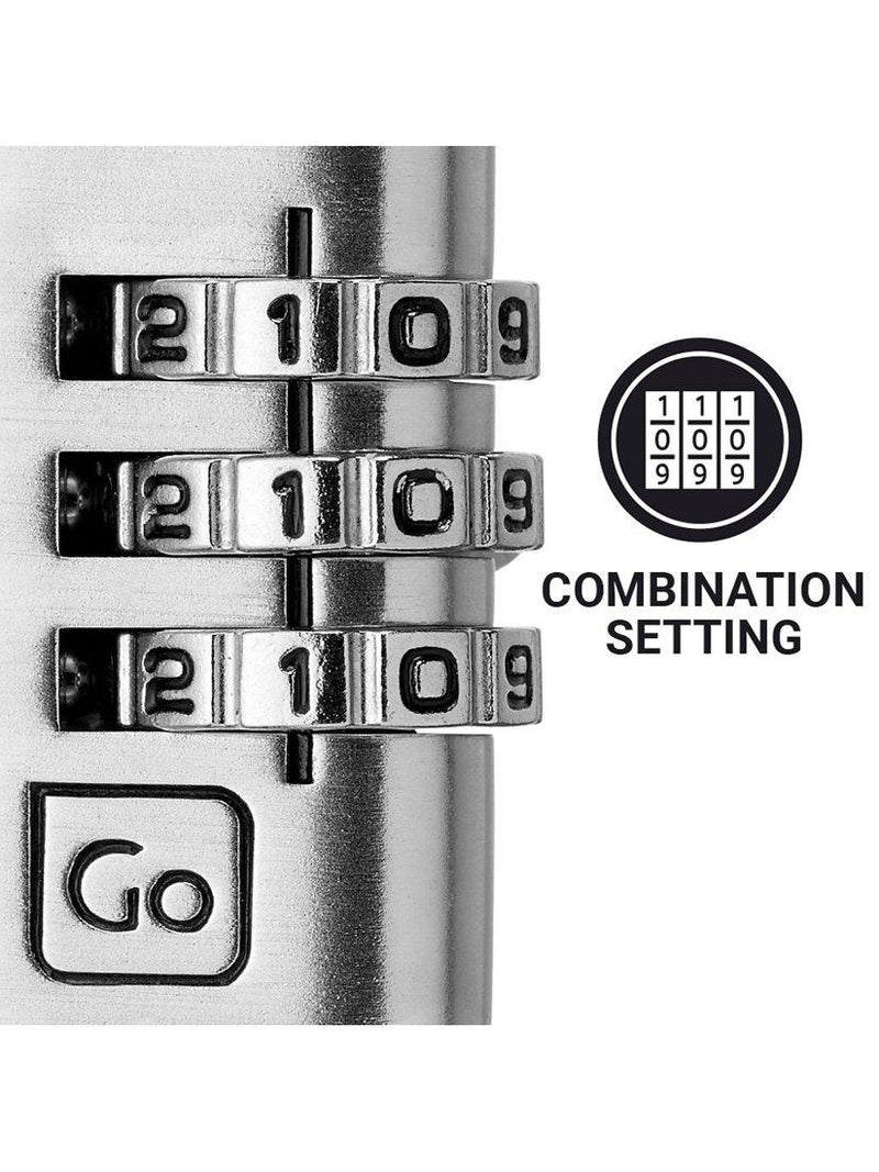 Go Travel combination padlock pack of 2, imported from the UK