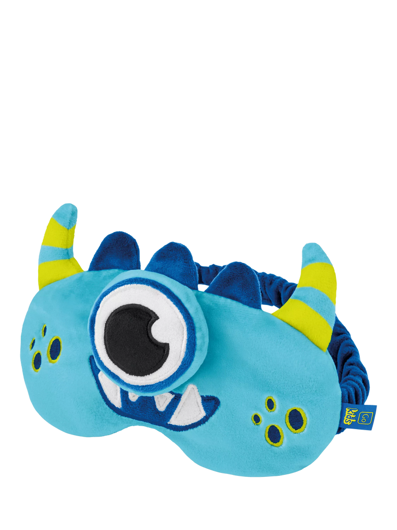 Go Travel Kids Monster Snuggle eye mask blue, imported from the UK