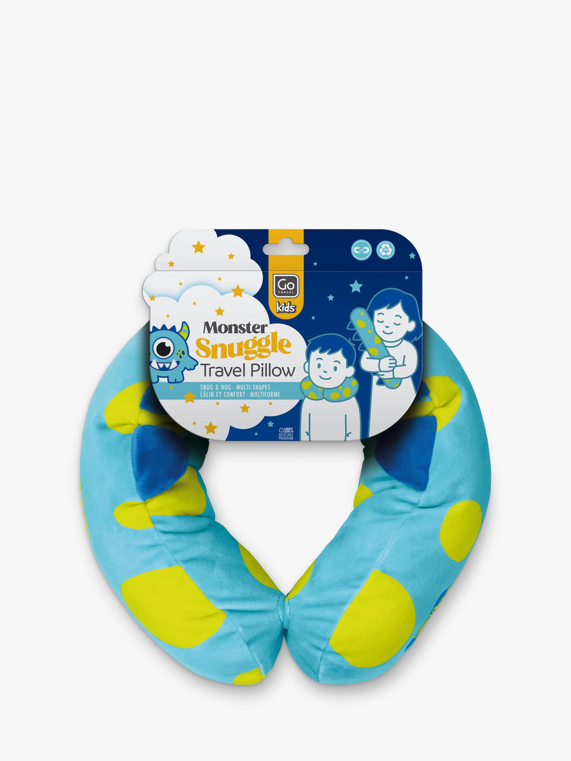 Go Travel monster snuggle travel pillow blue (British brand)