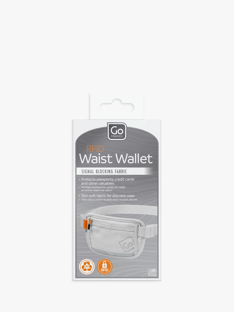 Go Travel RFID waist wallet Grey, UK version