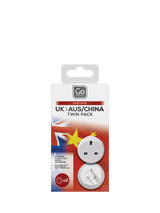 John Lewis Go Travel Australia/China Travel Adapter, Pack of 2- Buy online at McGrocer