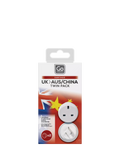 Go Travel AUS/CHINA travel adapter pack of 2, imported from the UK