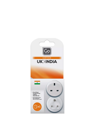 John Lewis Go Travel UK India Travel Adapter- Buy online at McGrocer