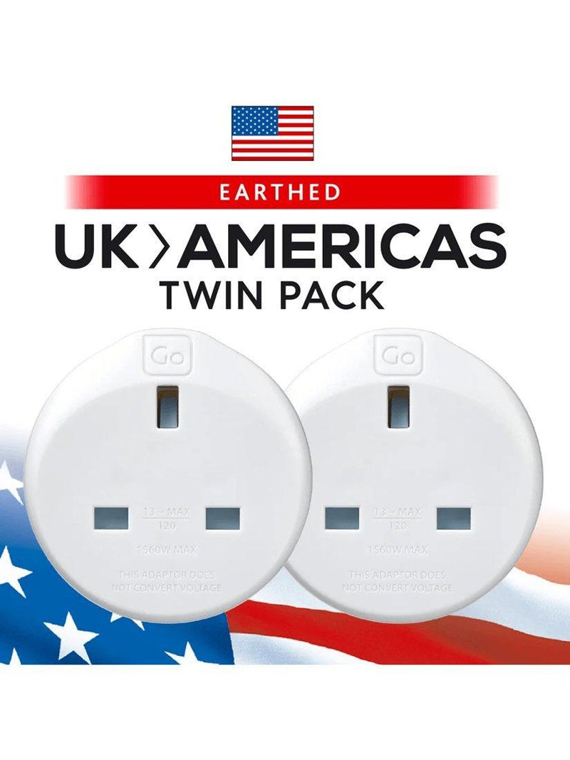 Go Travel travel adapter pack of 2 - British product