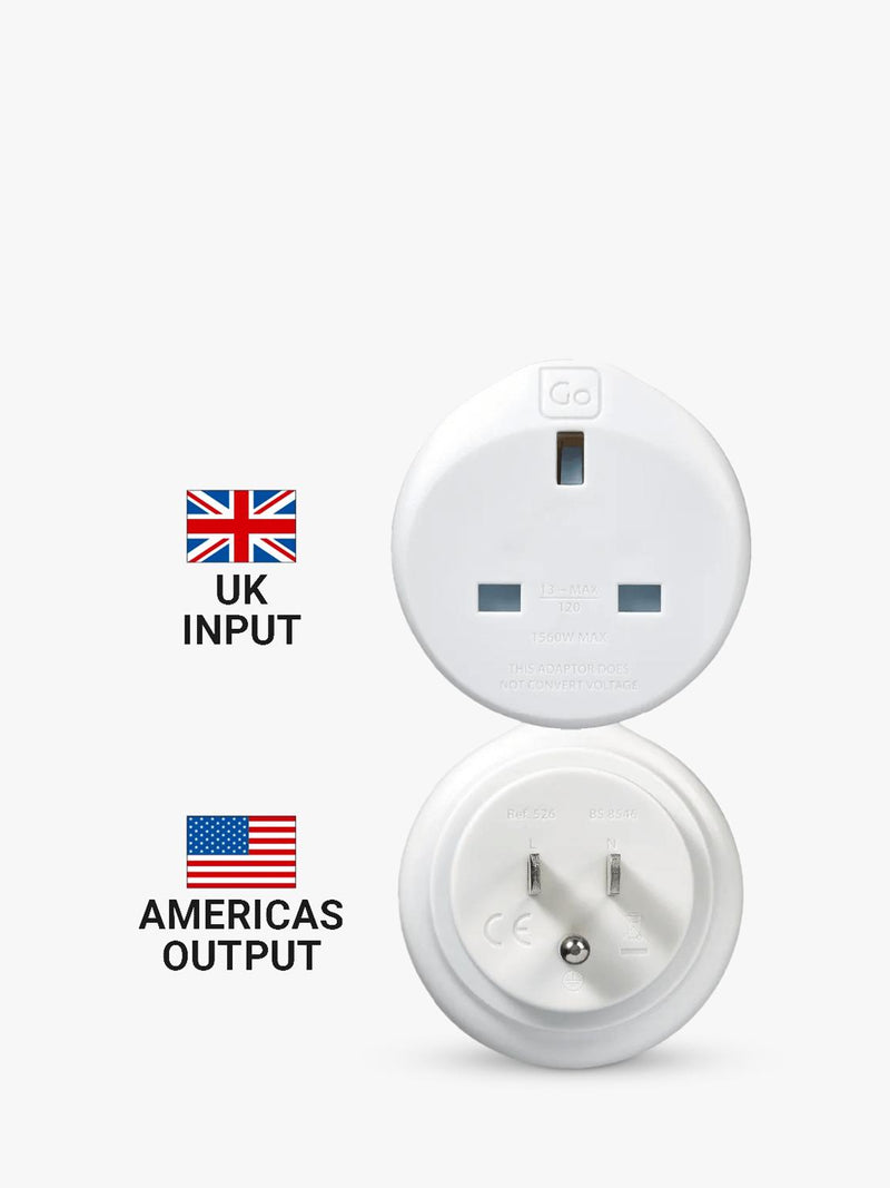Go Travel travel adapter pack of 2 - British product