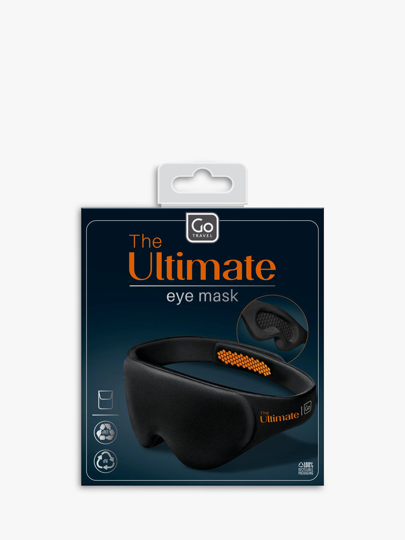 Go Travel Ultimate Eye Mask black travel accessory, British brand