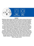 Go Travel Europe travel adapter compact lightweight earthed certified, imported from the UK