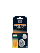 John Lewis Go Travel World India USB-C Charger Travel Adapter- Buy online at McGrocer