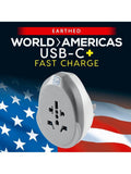 Go Travel Americas USB-C charger adapter, British product