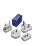 Go Travel worldwide dual-port USB charger - British product