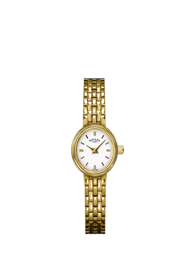 John Lewis Rotary Cocktail Oval Bracelet Strap Ladies Watch, Gold- Buy online at McGrocer