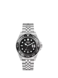 Rotary APEX100 men's watch silver bracelet black dial, UK version
