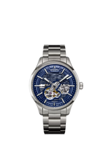 John Lewis Rotary Greenwich Strata Men's Automatic Watch, Silver (42mm)- Buy online at McGrocer