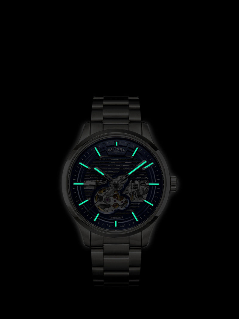 Rotary men's automatic watch Greenwich Strata 42mm, UK version