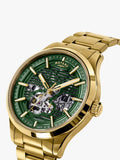 Rotary Greenwich Strata automatic watch gold case green dial 42mm, UK version