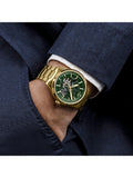 Rotary Greenwich Strata automatic watch gold case green dial 42mm, UK version