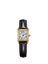 John Lewis Rotary Heritage Astoria Square Leather Strap Watch, Gold- Buy online at McGrocer