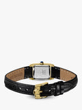 Rotary Heritage Astoria women's gold watch 24mm black leather strap, UK version