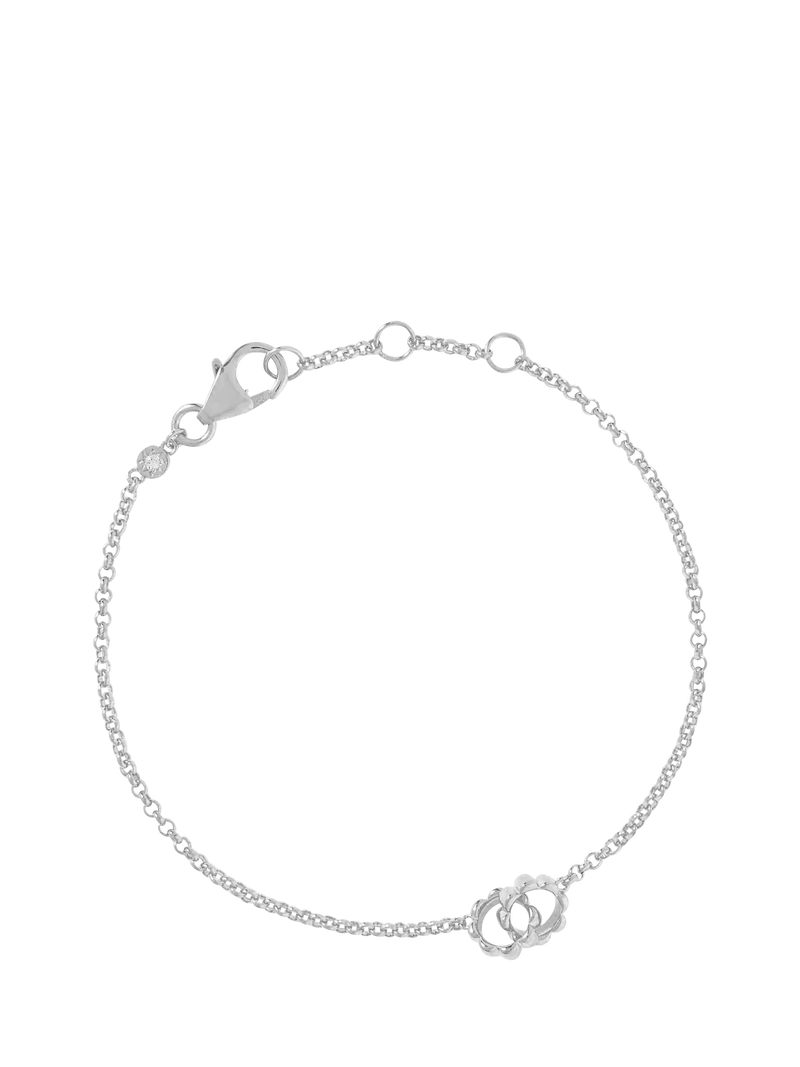 Astley Clarke Aurora Ridge link bracelet in sterling silver, UK version