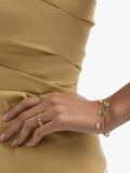 Astley Clarke gold vermeil station bracelet turquoise white sapphire (British brand)