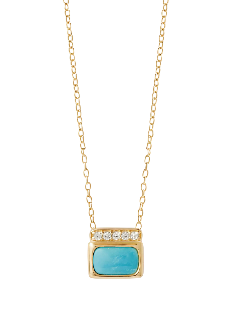 Astley Clarke Aurora Ridge Square Pendant Necklace