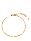 Monica Vinader gold textured link chain bracelet, UK version
