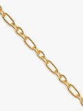 Monica Vinader gold textured link chain bracelet, UK version