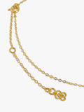 Ottoman Hands Sunrise Rose Quartz necklace gold, imported from the UK