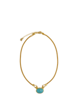 John Lewis Ottoman Hands Daphne Turquoise Chain Necklace Gold 40-45cm- Buy online at McGrocer