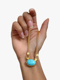 Ottoman Hands Daphne Turquoise Gold necklace - British product