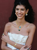 Ottoman Hands Daphne Turquoise Gold necklace - British product