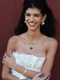 Ottoman Hands Daphne Turquoise Gold necklace - British product