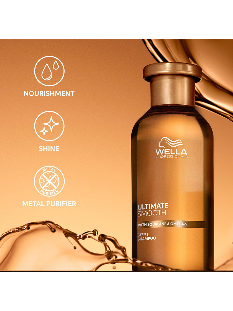 Wella Professionals Ultimate Smooth haircare gift set, imported from the UK