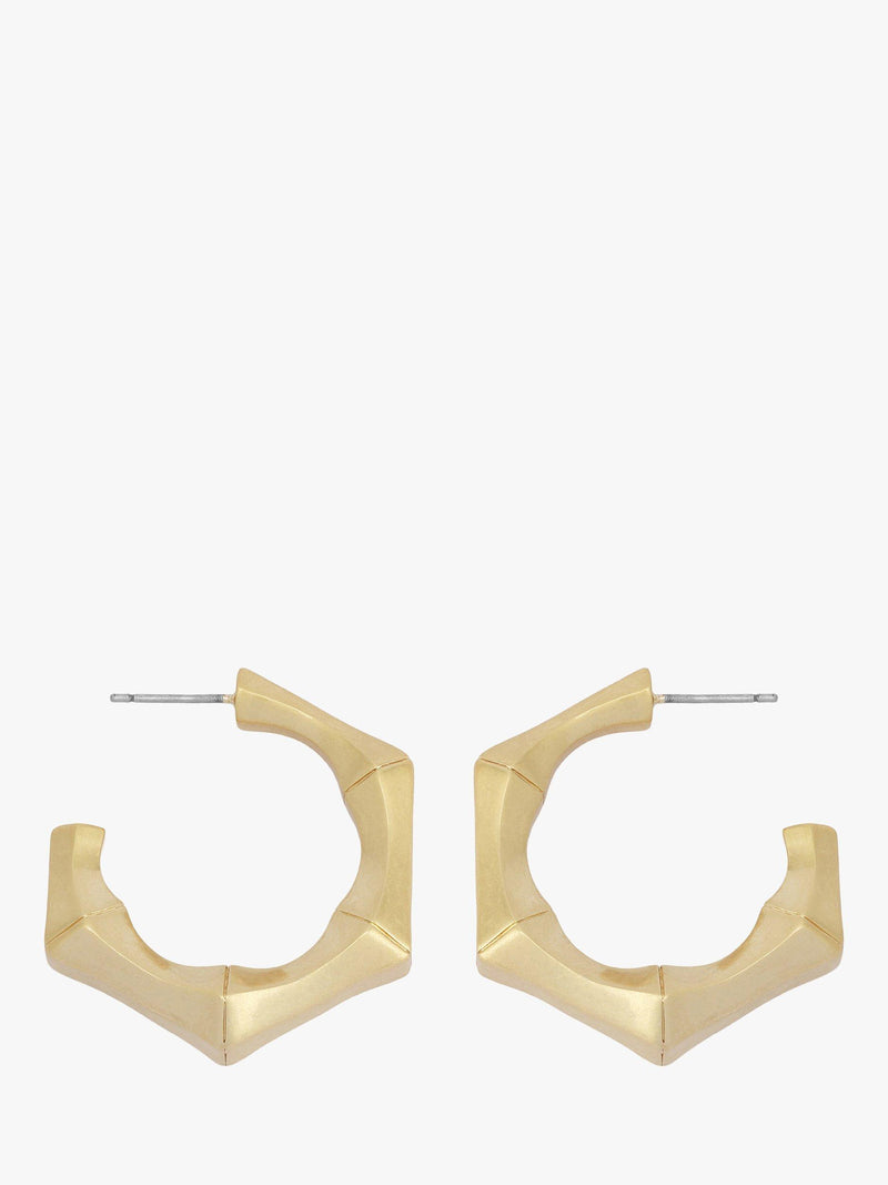 AllSaints gold bamboo hoop earrings, small size, imported from the UK