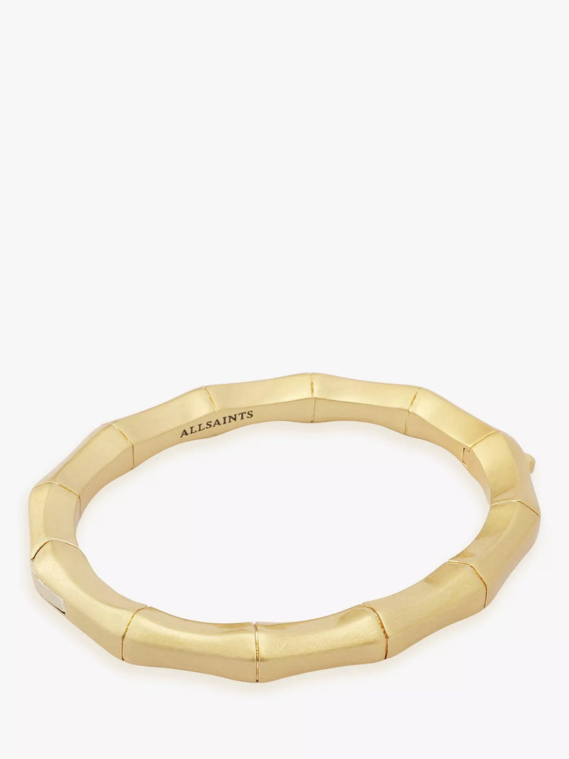 AllSaints bamboo bangle gold tone 57mm, UK version