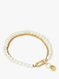 AllSaints pearl multi chain bracelet gold tone, imported from the UK