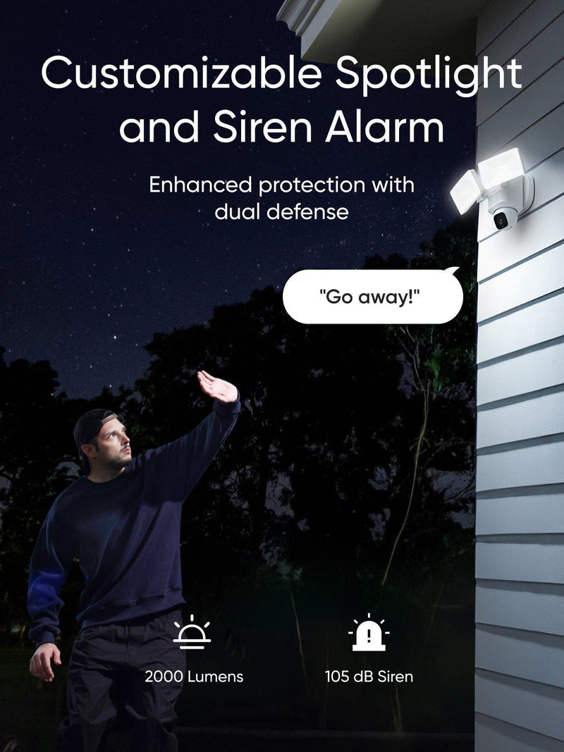 eufy E30 2K security camera floodlight - British product