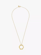 John Lewis AllSaints Bamboo Long Pendant Necklace Gold- Buy online at McGrocer