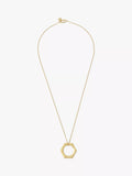 AllSaints Bamboo Long Pendant Necklace, Gold