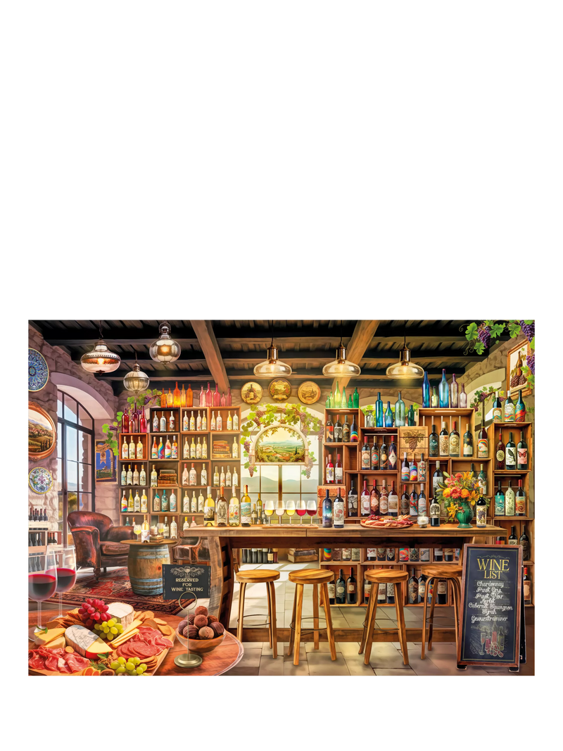 Wentworth Wooden Puzzles Wine Tasting Room 300-piece jigsaw, imported from the UK