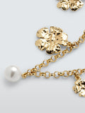 Completedworks x John Lewis gold flower charm bracelet, imported from the UK