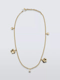 Completedworks flower charm necklace gold 50.8cm (British brand)