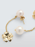 Completedworks x John Lewis flower and pearl asymmetric earrings - British product