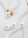 John Lewis twisted glass pearl drop earrings - British product