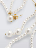John Lewis twisted glass pearl drop earrings - British product